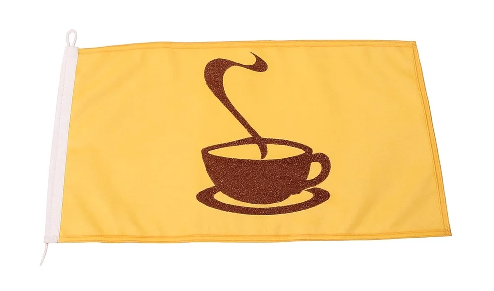 Stemningsflagg Kaffe-motiv, 30×45 cm v:3836068 Stemningsflagg Kaffe-motiv, 30×45 cm v:3836068