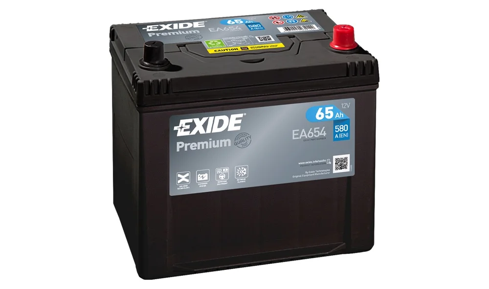 Batteri - EA654 - PREMIUM * - (Exide) v:3785005