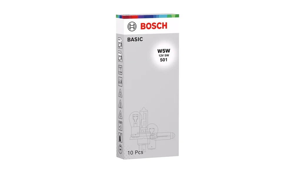 Pære W5W 5W 12V W2,1×9,5d (Bosch) v:4429245