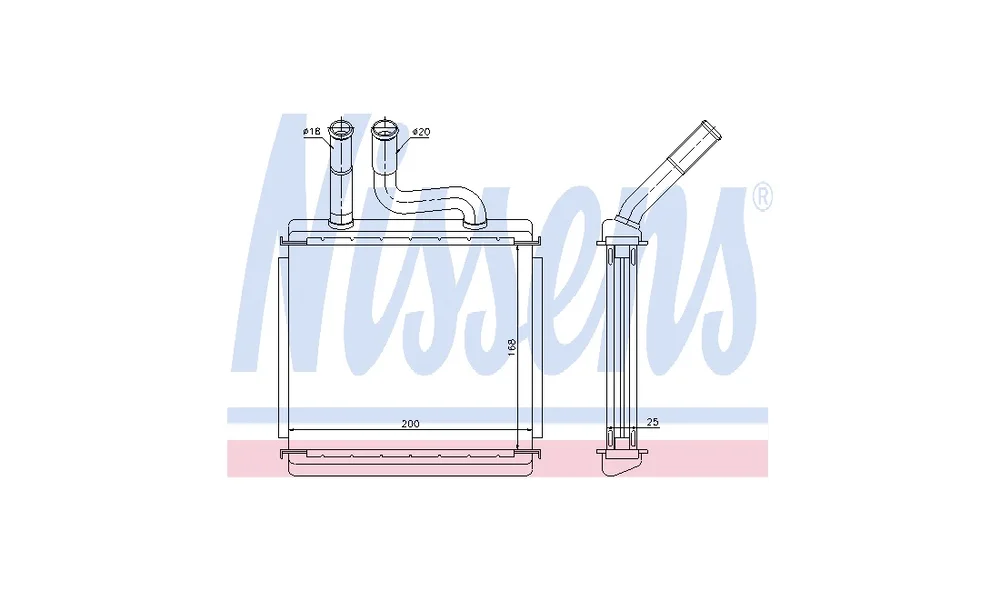Varmeapparat register 76507 (Nissens) v:3314918