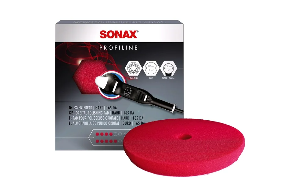 SONAX Poleringspute Rød Ø165 Hard v:926956