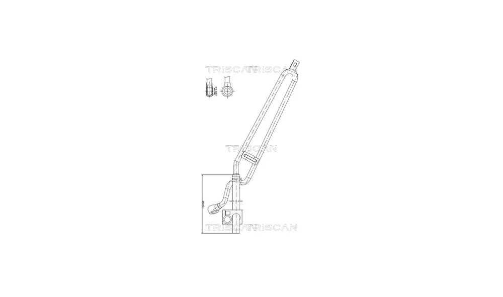 Hydraulikkslange, styring 8516 11028 (Tr v:7217672