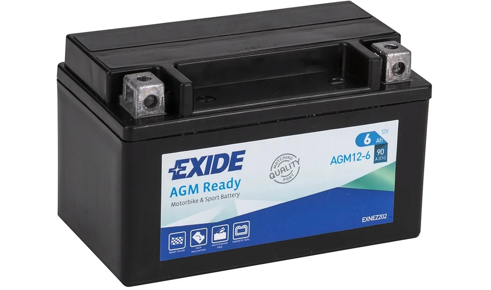 Batteri Exide 12V-6Ah AGM12-6 AGM Ready v:3989498