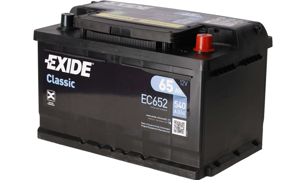 Batteri - EC652 - CLASSIC * - (Exide) v:9502906