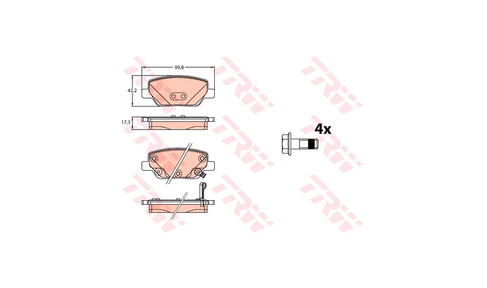 Bremsekloss Sett – GDB2156 – (Vector) v:1165487 Bremsekloss Sett – GDB2156 – (Vector) v:1165487