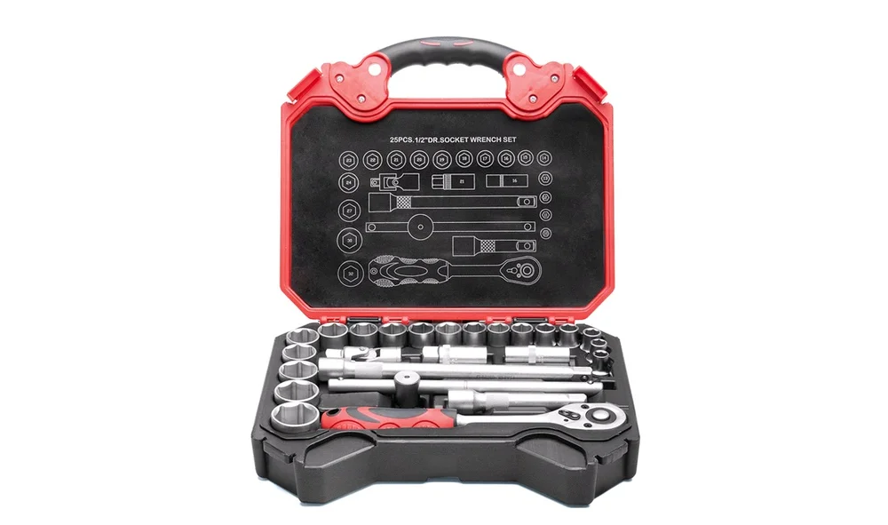 Pipenøkkelsett 1\/2\ 25 deler RAZE TOOLS v:5522645″