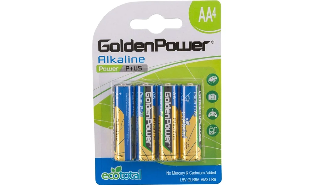 Alkaline batteri AA LR6 4-pakk v:4093951