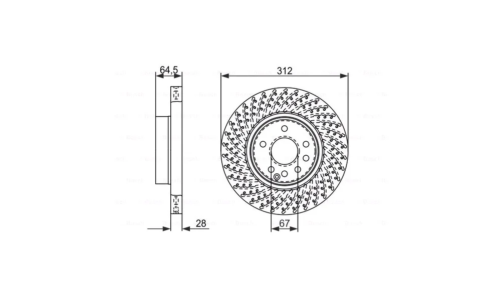 Bremseskive - 0 986 479 072 - (BOSCH) v:9362948
