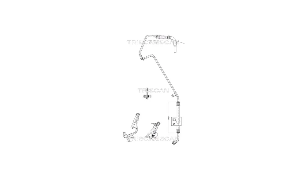 Hydraulikkslange, styring 8516 29018 (Tr v:5354724