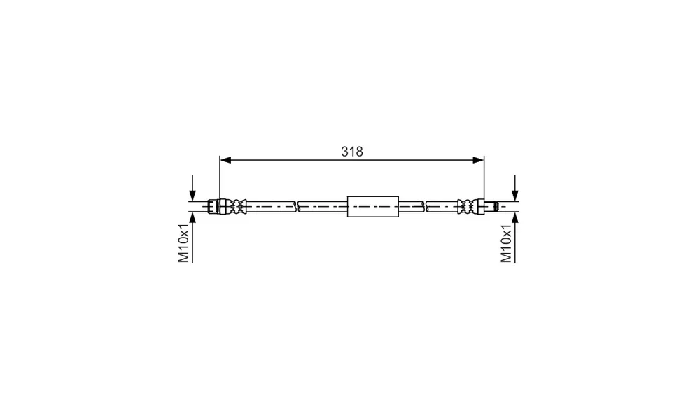 Bremseslange – 1 987 481 618 – (BOSCH) v:7777627 Bremseslange – 1 987 481 618 – (BOSCH) v:7777627
