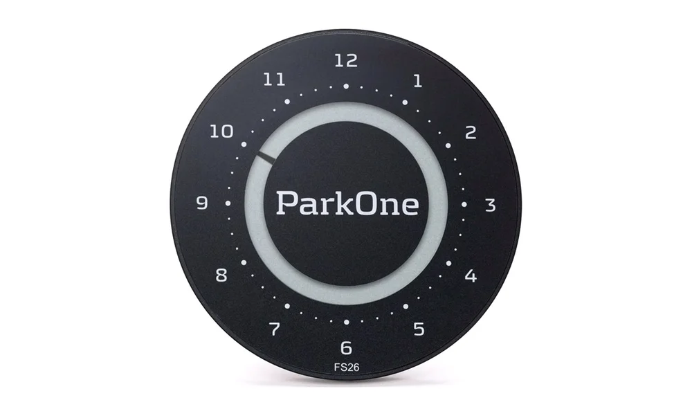Elektronisk P-skive ParkOne 2 Karbon BK v:8813282