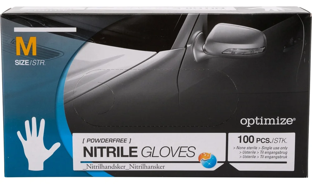Nitrilhansker pudderfri str M 100stk v:235659 Nitrilhansker pudderfri str M 100stk v:235659