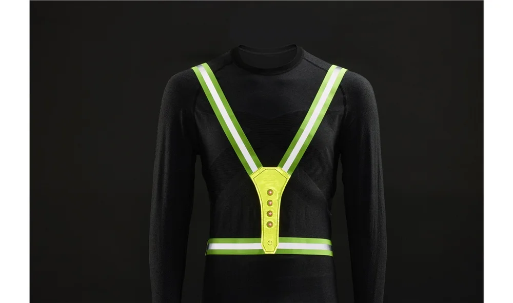 Refleksvest med lys v:9614316