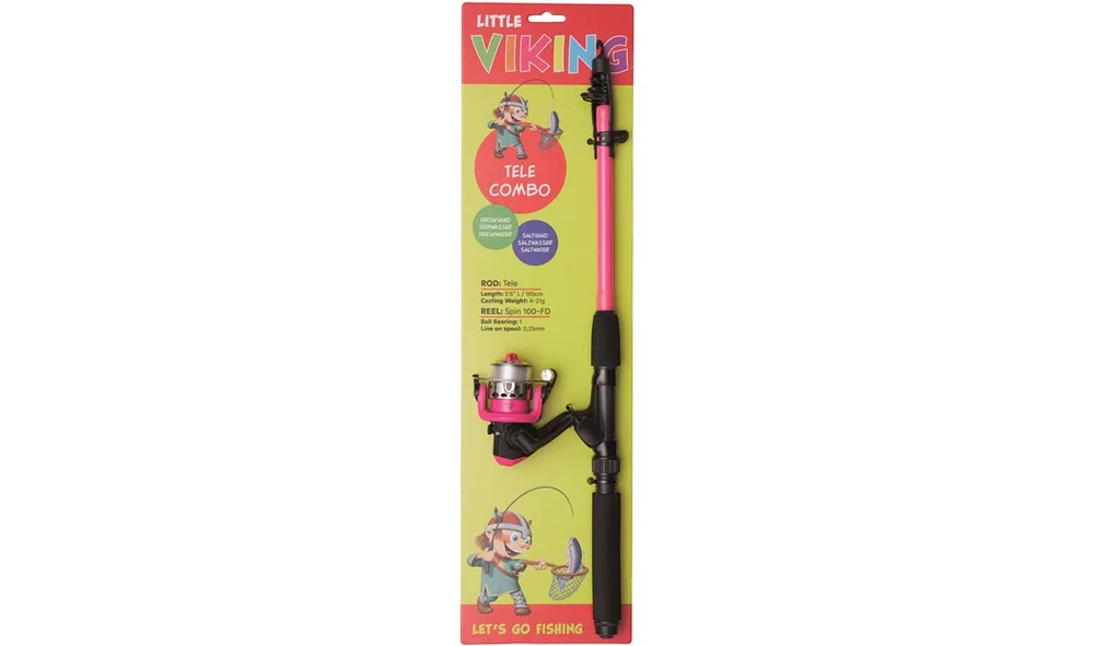 Fiskestang BARN ROSA Kinetic Ll Viking v:5669144
