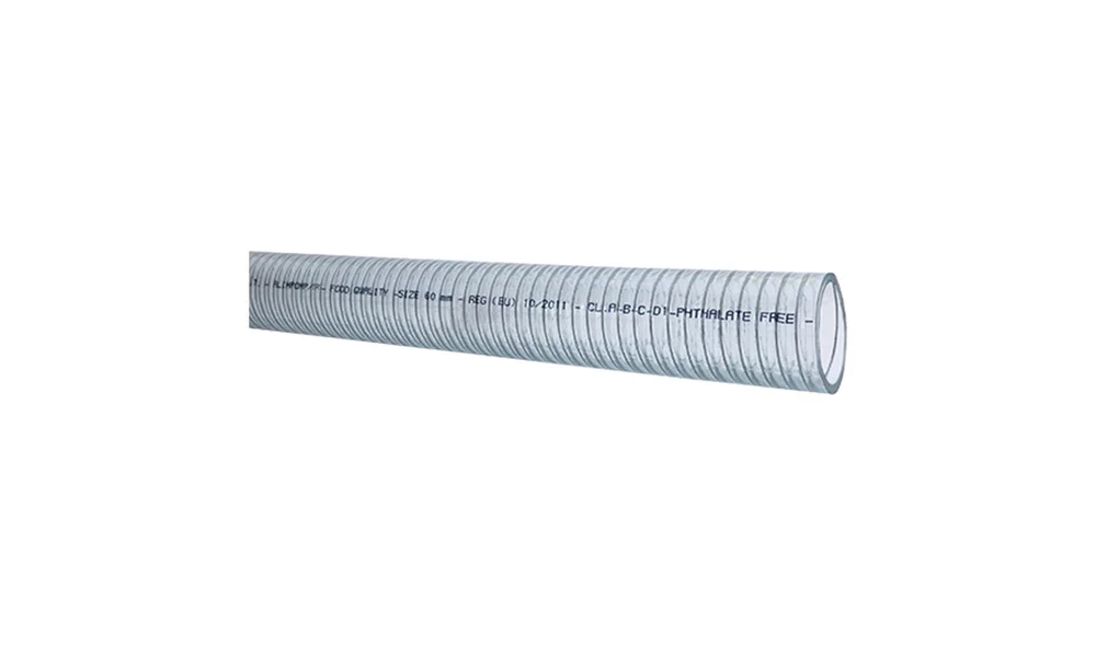 Klar slange m\/stålspiral 12mm, rulle 3m v:7563545