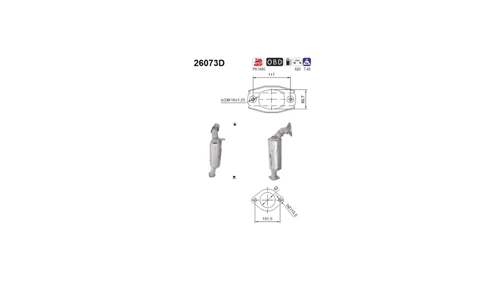Katalysator – 26073D – (AS) v:2078961 Katalysator – 26073D – (AS) v:2078961