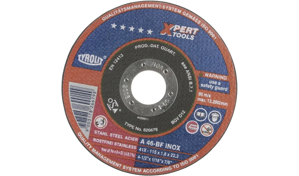 Kutteskive 1 stk 115 mm 1,6mm tykkelse v:8972418 Kutteskive 1 stk 115 mm 1,6mm tykkelse v:8972418