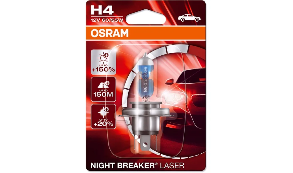 NightBreaker pære Laser +150 H4 Osram v:1848652