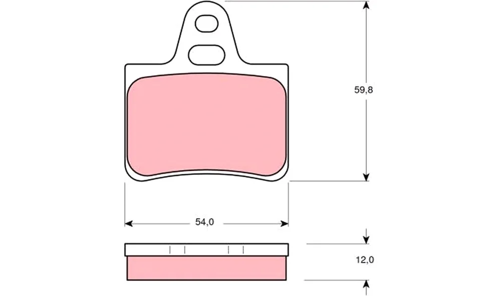 Bremsekloss Sett – GDB146 – (TRW) v:3429444 Bremsekloss Sett – GDB146 – (TRW) v:3429444