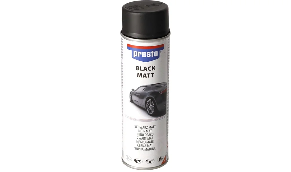 Lakkspray, mattsort, akryl 500 ml v:5581130