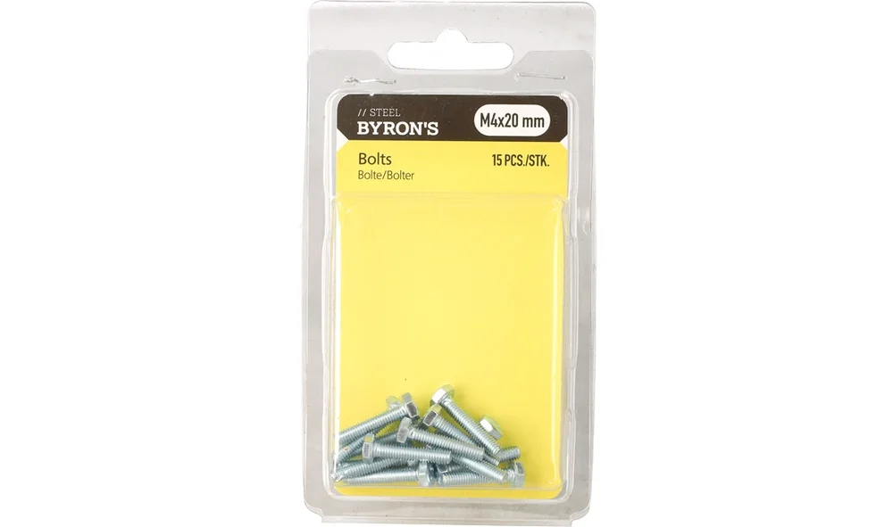 Bolte M4x20 mm – 15 stk v:1869324 Bolte M4x20 mm – 15 stk v:1869324