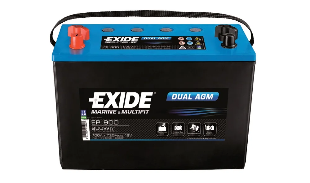 Batteri - EXIDE DUAL AGM v:8037061