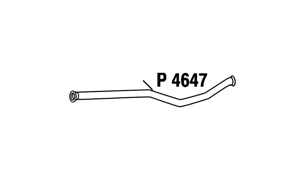 Eksosrør - P4647 - (Fenno) v:427264