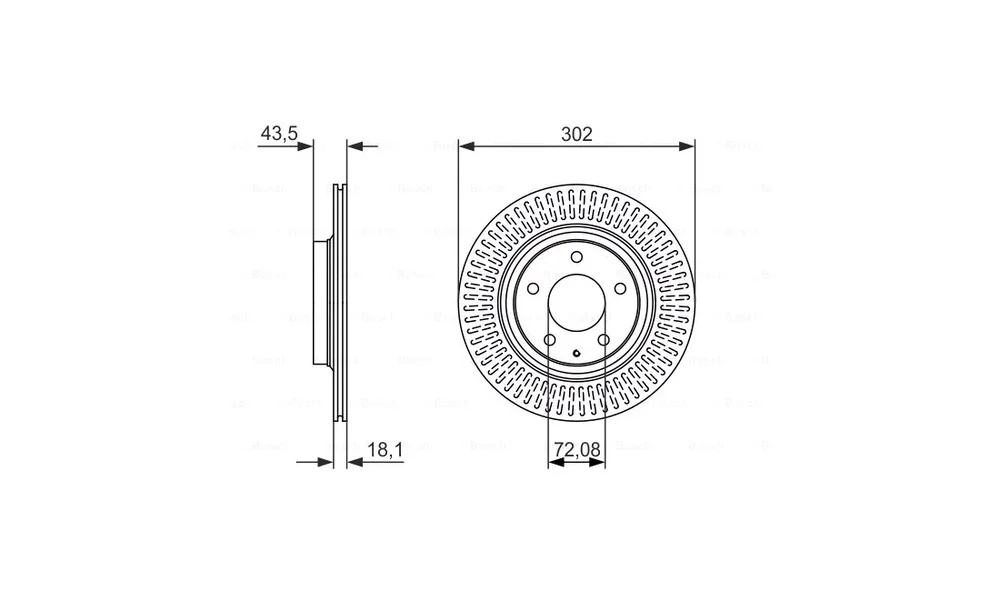 Bremseskive – 0 986 479 796 – (BOSCH) v:6687450 Bremseskive – 0 986 479 796 – (BOSCH) v:6687450